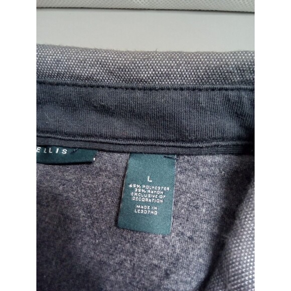 Perry Ellis Mens Large Gray Polo Shirt - Picture 10 of 11